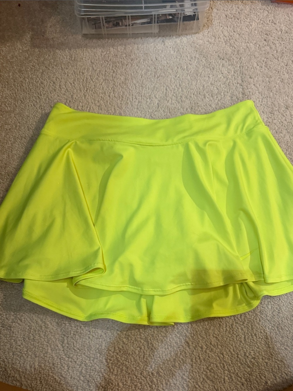 Nike Neon Yellow Tennis Skirt Sz M